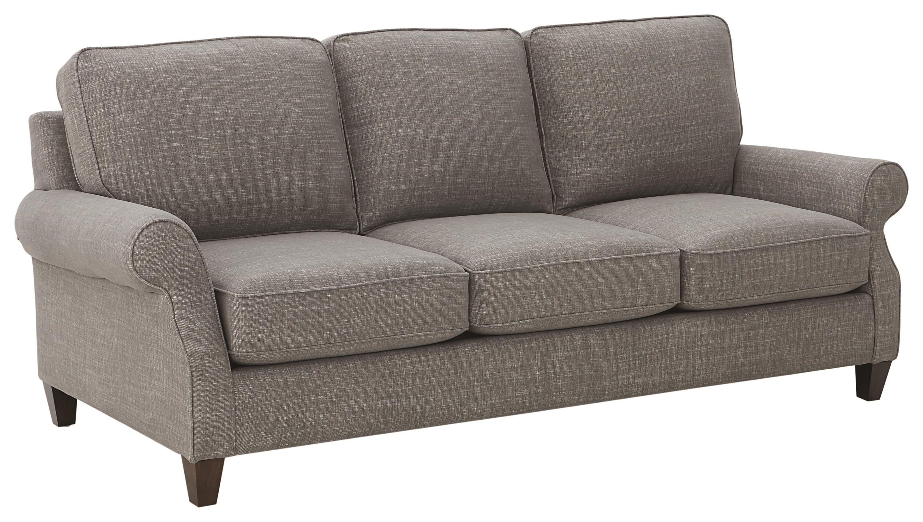 Bassett Davenport 271272FC Transitional Sofa with Reaxion Memory Foam